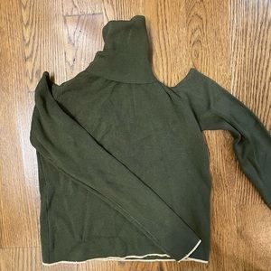 Zara cutout shoulders turtleneck top